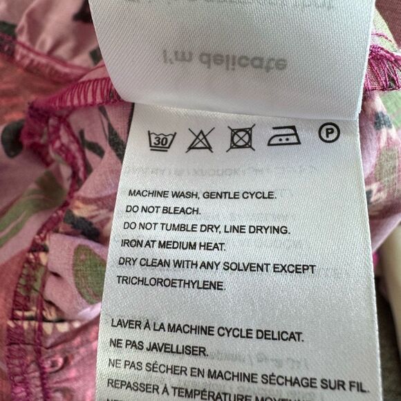 NWT Farm Rio Anthropologie Tiered Midi Dress in Pink - Picture 9 of 11